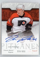 2003-04 SP Authentic Joni Pitkanen /900 Auto Rookie Future Watch Flyers
