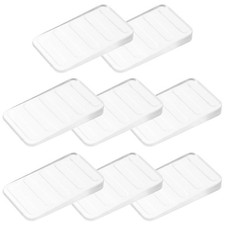 8 Pcs Toilet Plastic Shims Clear Table Wedges Leveler Accessories