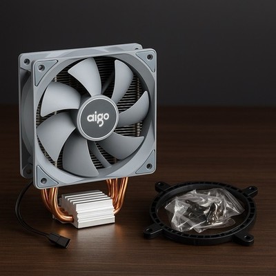 Cooler Aigo ICE200 Pro RGB 92mm para CPU Intel LGA1700/1200 e AMD AM5/AM4
