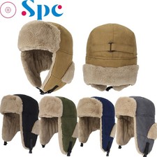 Unisex Winter Hat Thermal Skull Cap with Ear Flaps Windproof Snow Ski Beanie Hat