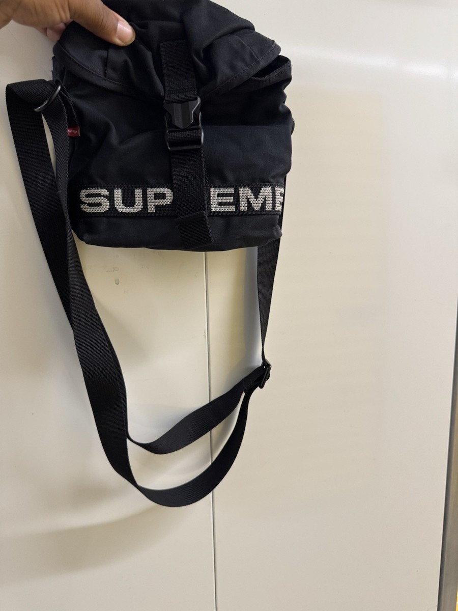 Supreme Field Side Military Bag-Black-SS23 | eBay