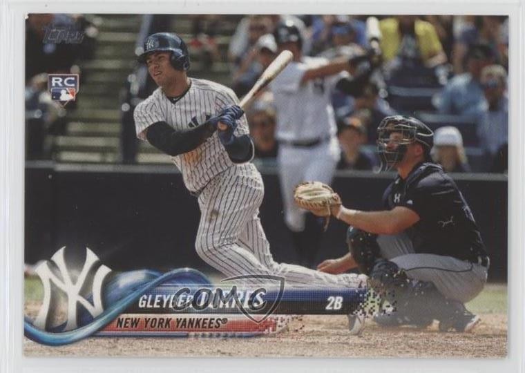 2018 Topps Late Rookie Variation SP (Bat Visible) Gleyber Torres #699 12lp
