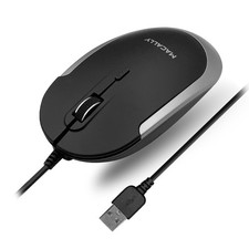 Silent Wired Mouse - Slim Compact USB Mouse for Apple Mac or Windows PC Lap...