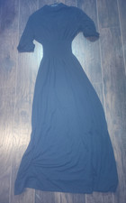 Harry Oh!! Dallas Black Knit Maxi Dress Vintage Size M