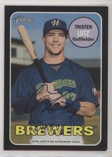 2018 Heritage Minor League Edition Real One Black 38/50 Tristen Lutz Auto 2u3