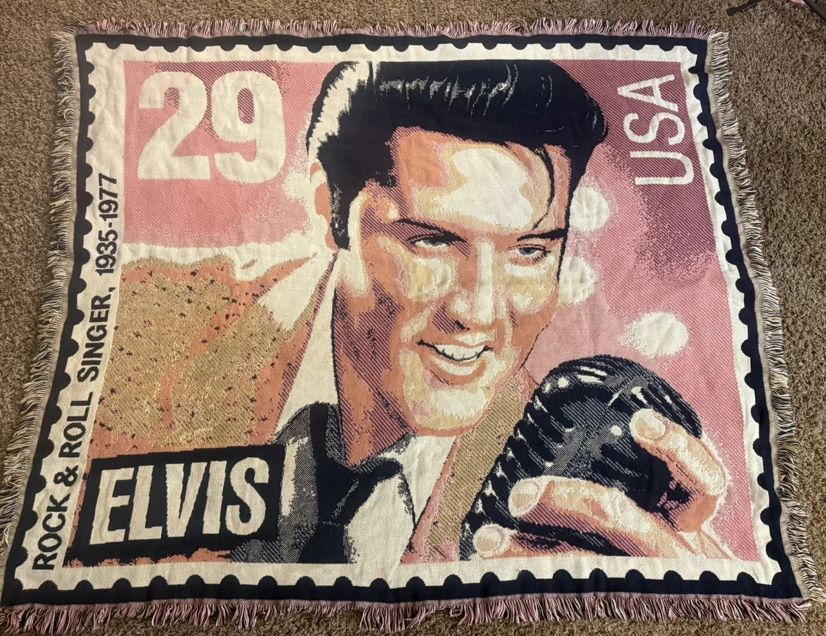 歌手　エルビスプレスリー　ブランケット　マルチカバー　ラグ　148x115 ラグ・カーペット