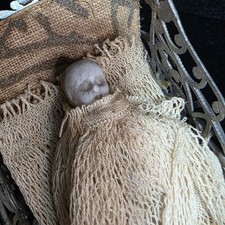 Frozen Charlotte Bisque Doll & Victorian Carriage | 1800's Haunted Toy