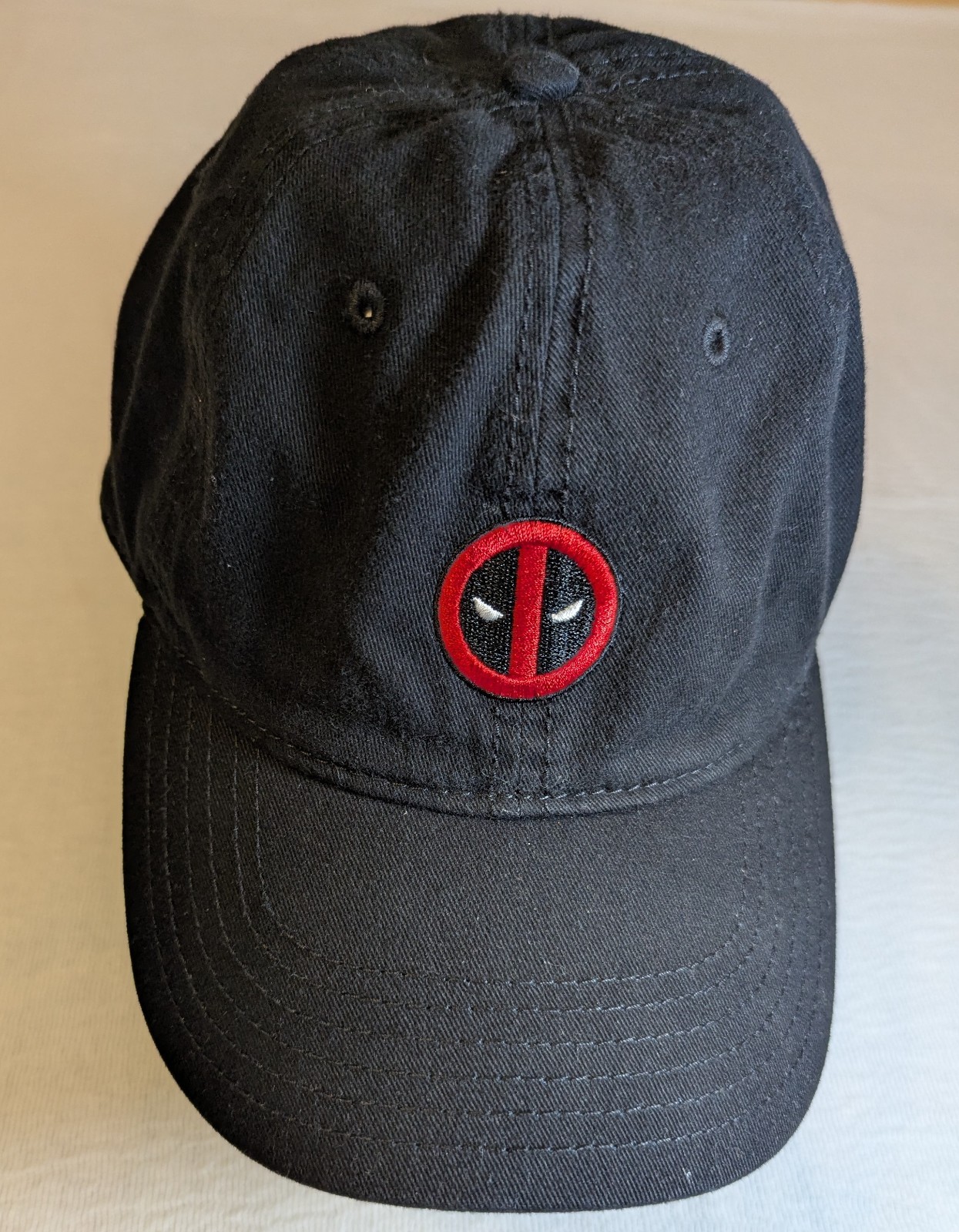 Marvel Black Baseball Cap Featuring Deadpool - image 1