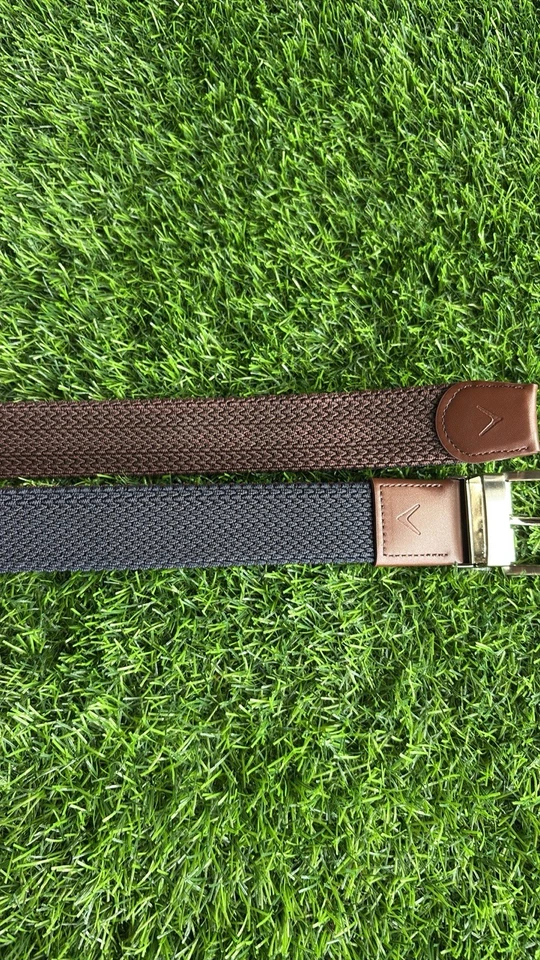 Cinturón reversible Callaway azul marino marrón para hombre talla pequeña 30-32 Foto 3 de 4