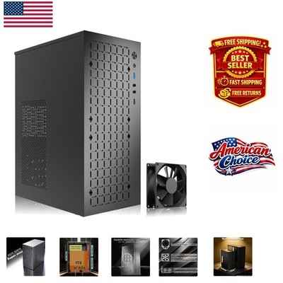 Gaming Micro ATX Case with Exceptional Airflow & Durable Black Steel Build
