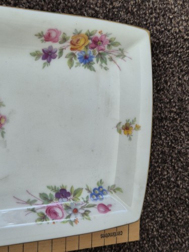 Minton Bone China Sandwich plate "Marlow", Approx 28.5cm x 14cm - Picture 9 of 14