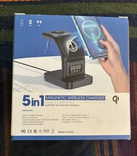 Wireless Charger for iPhone - 5 in 1 Charging Station for Multiple Devices Apple