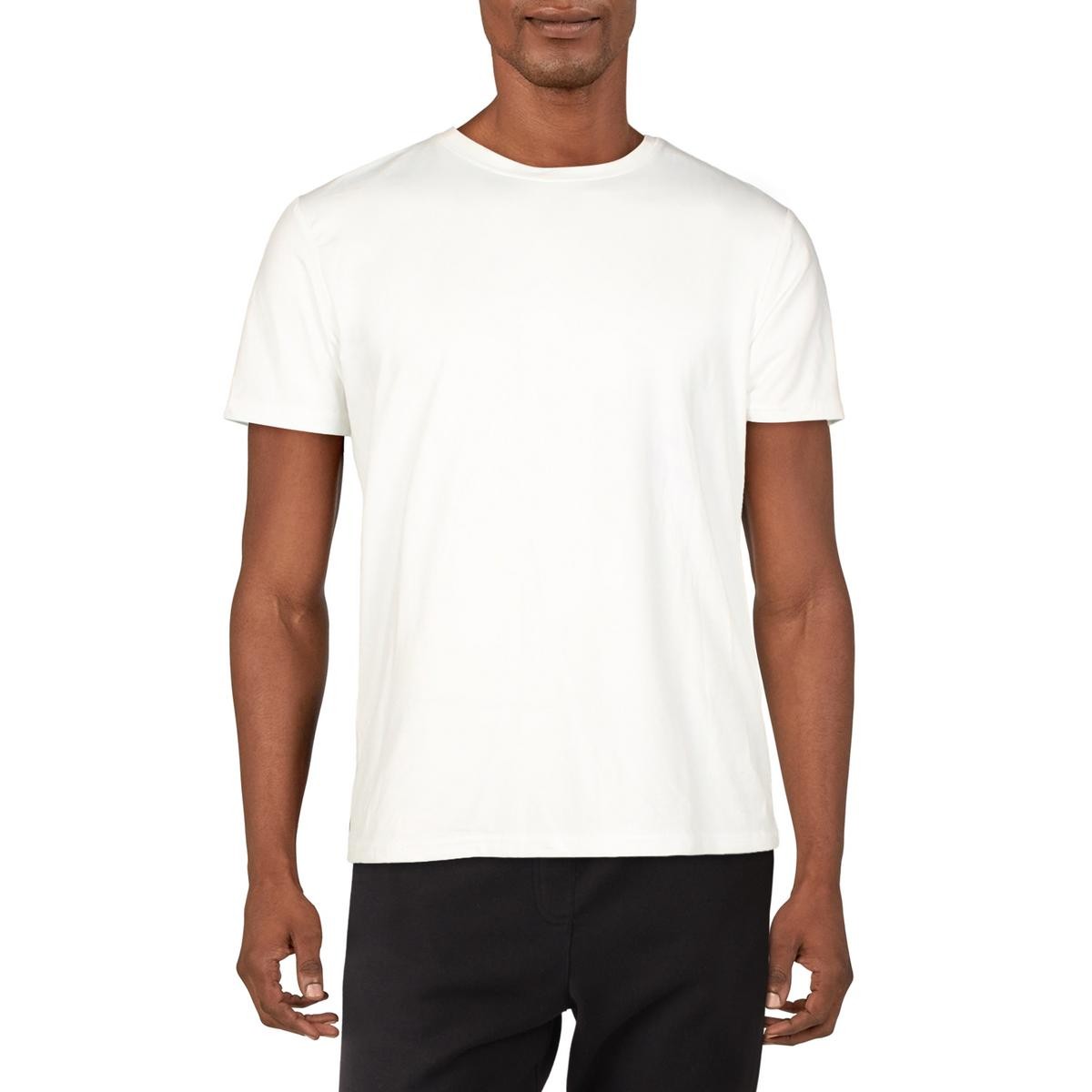 Непромокаемые мужские белые рубашки и топы для фитнеса с круглым вырезом Athletic L BHFO 7871