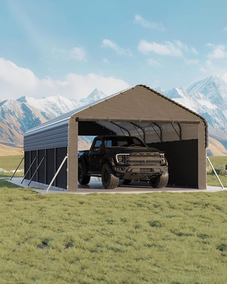 #ad 12quot;X24quot; Metal Carport Enclosed Car Ports with Heavy Duty Steel Frame Tractors $712.49