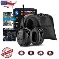 Bluetooth 5.4 Safety Headphones, 25dB NRR FM/AM Radio, Rechargeable