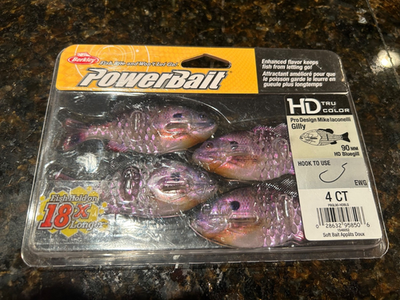 Berkley PowerBait Gilly Fishing Lure 4 ct HD Bluegill 00C22HW