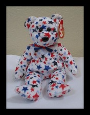 Ty Beanie Baby Red White & Blue the Patriotic Bear NEW