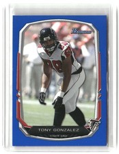 Tony Gonzalez #/99 2013 Bowman Rainbow Blue