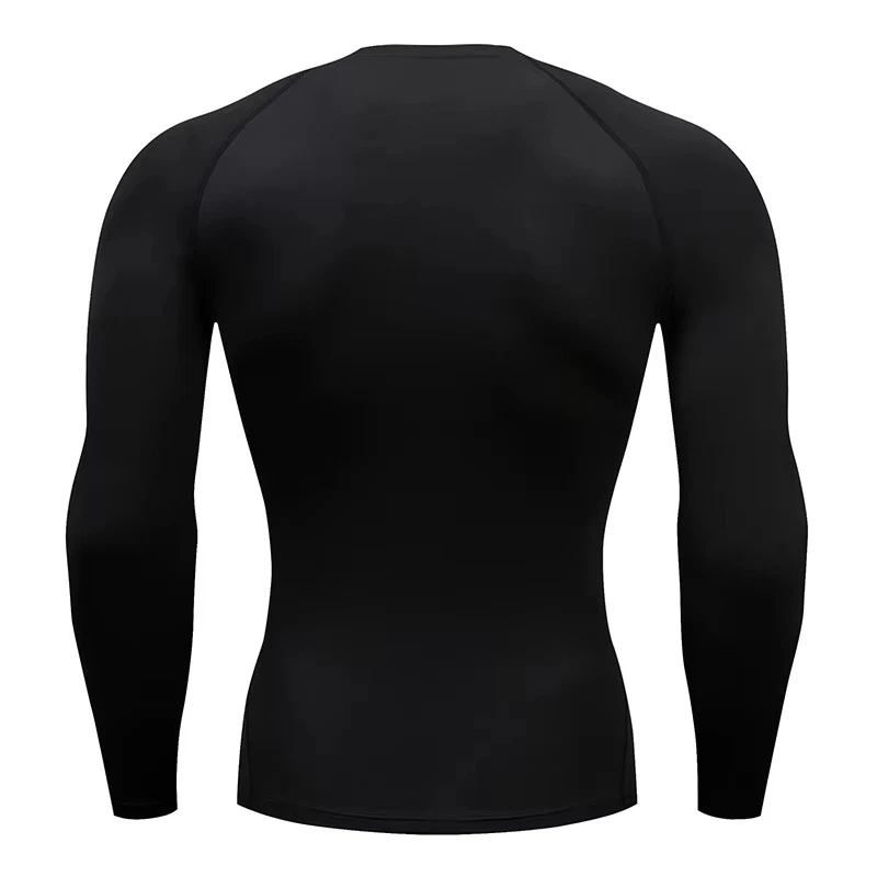 Men Running Compression T-shirt Long sleeves Sport Tees Gym Fitness Sweatshirt M - Image 4 of 4