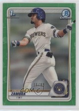 2020 Bowman Draft Chrome Green Refractor 16/99 Freddy Zamora #BD-46 7wx