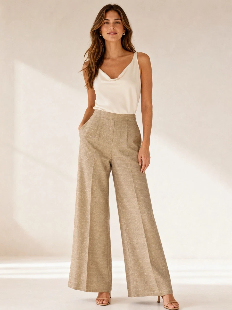 Armani Collezioni Wide-Leg Pants for Women | eBay