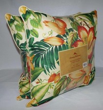 TOMMY BAHAMA 2-PC SET Indoor  Outdoor Floral Tropical Pillows Water Resistant