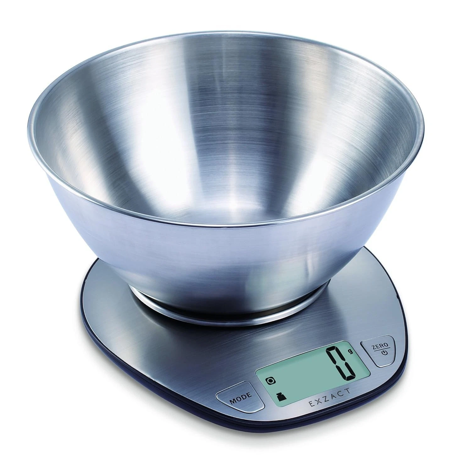 Digital Kitchen Scale with a Mixing Bowl Stainless Steel - Electronic