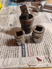 Snap-on Tool Lot - 3/8" Impact Swivel Joint IPF80, 15mm & 1/2" Shallow Sockets