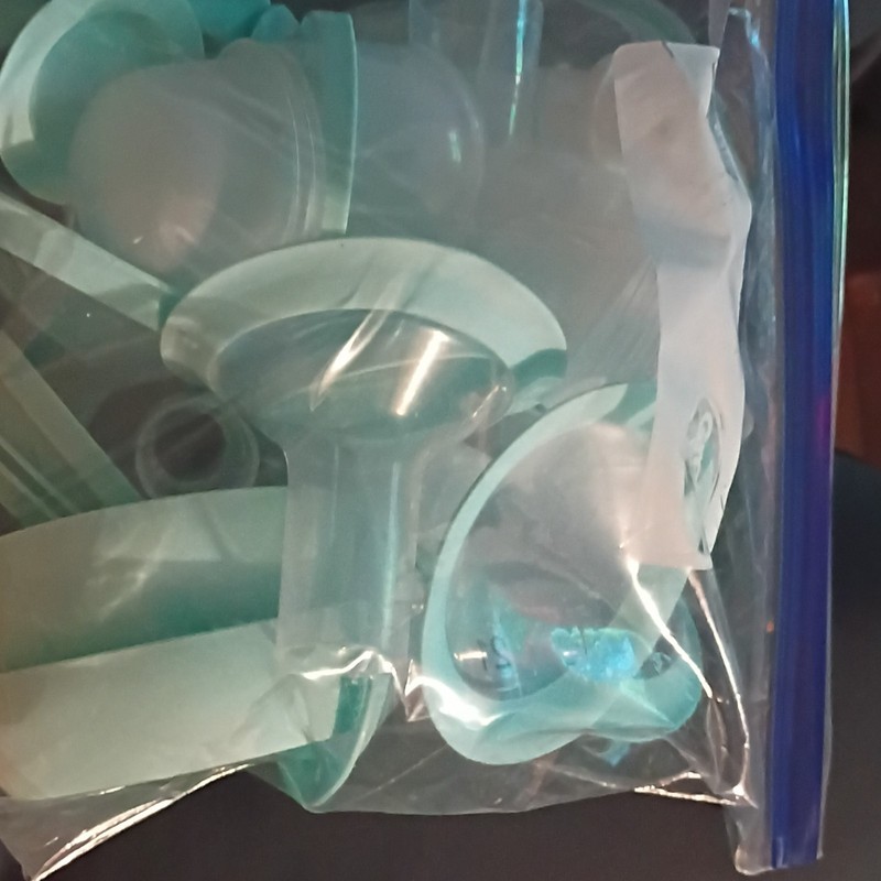 Zomee Breast Pump Parts Set Replacement Accessories Teal/Clear