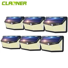 1-6Pcs 310LED Large Solar Powered Lights Outdoor PIR Motion Sensor Security Lamp