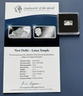 2016 Silver (999) Proof Half Dollar 2.5g. COA New Delhi - Lotus Temple