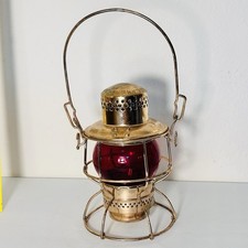 Vintage Adlake UPRR Union Pacific Railroad Lantern Red Ruby Globe Railway