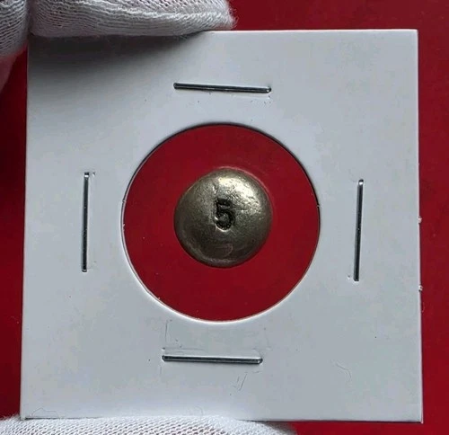 5 Gram .999 Fine Pure Silver Bullion Hand Poured Button Bar Ingot Round