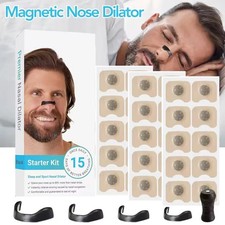 30PCS Magnetic Nasal Breathing Nose Dilators Starter-Kit Nasal Strips Nasal Clip