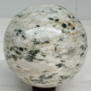 Natural green tourmaline ball polished quartz crystal ball healing 2160G(4.76LB)