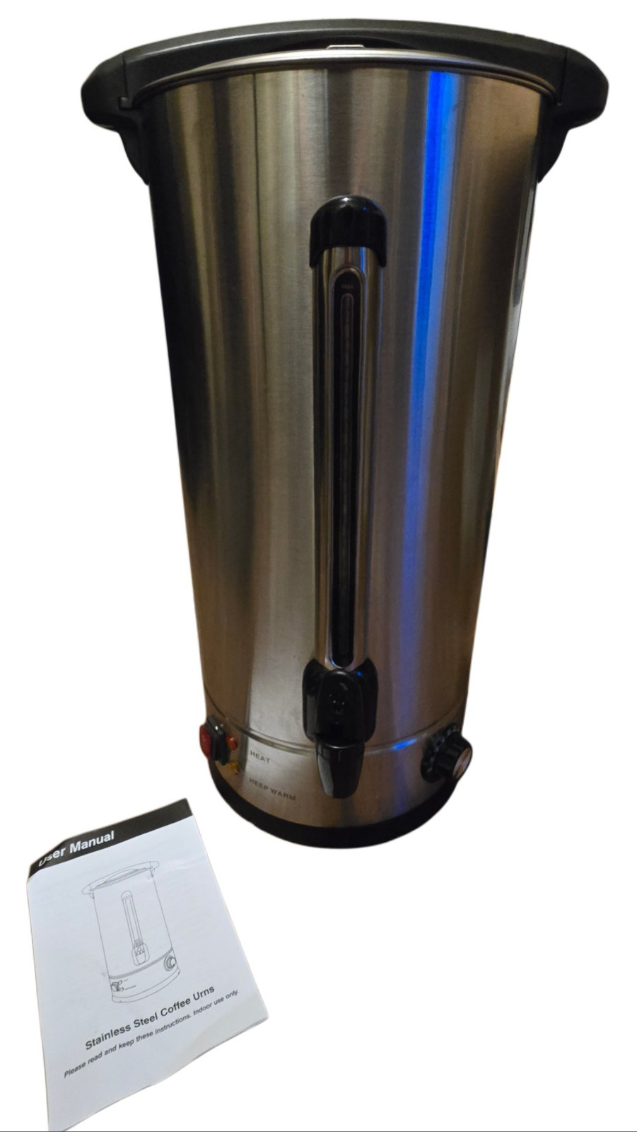 Garvee 110-Cup Commercial Coffee Maker Urn Double Wall Stainless Steel 4.2 Gal