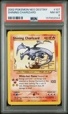 2002 POKEMON NEO DESTINY #107 SHINING CHARIZARD PSA 8 | eBay