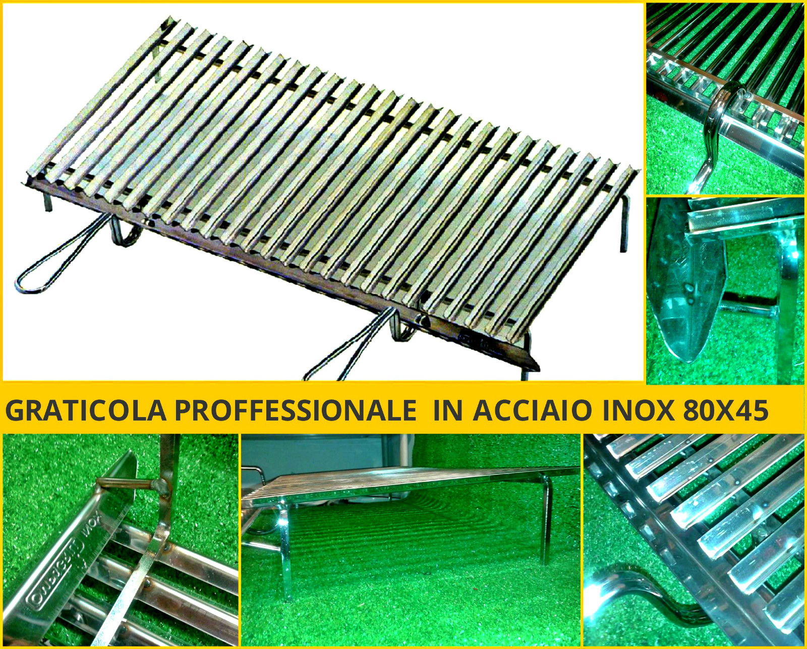 20 Ganci A S In Acciaio Inox - 15 Cm Per Barbecue E Affumicatore - Foto 4