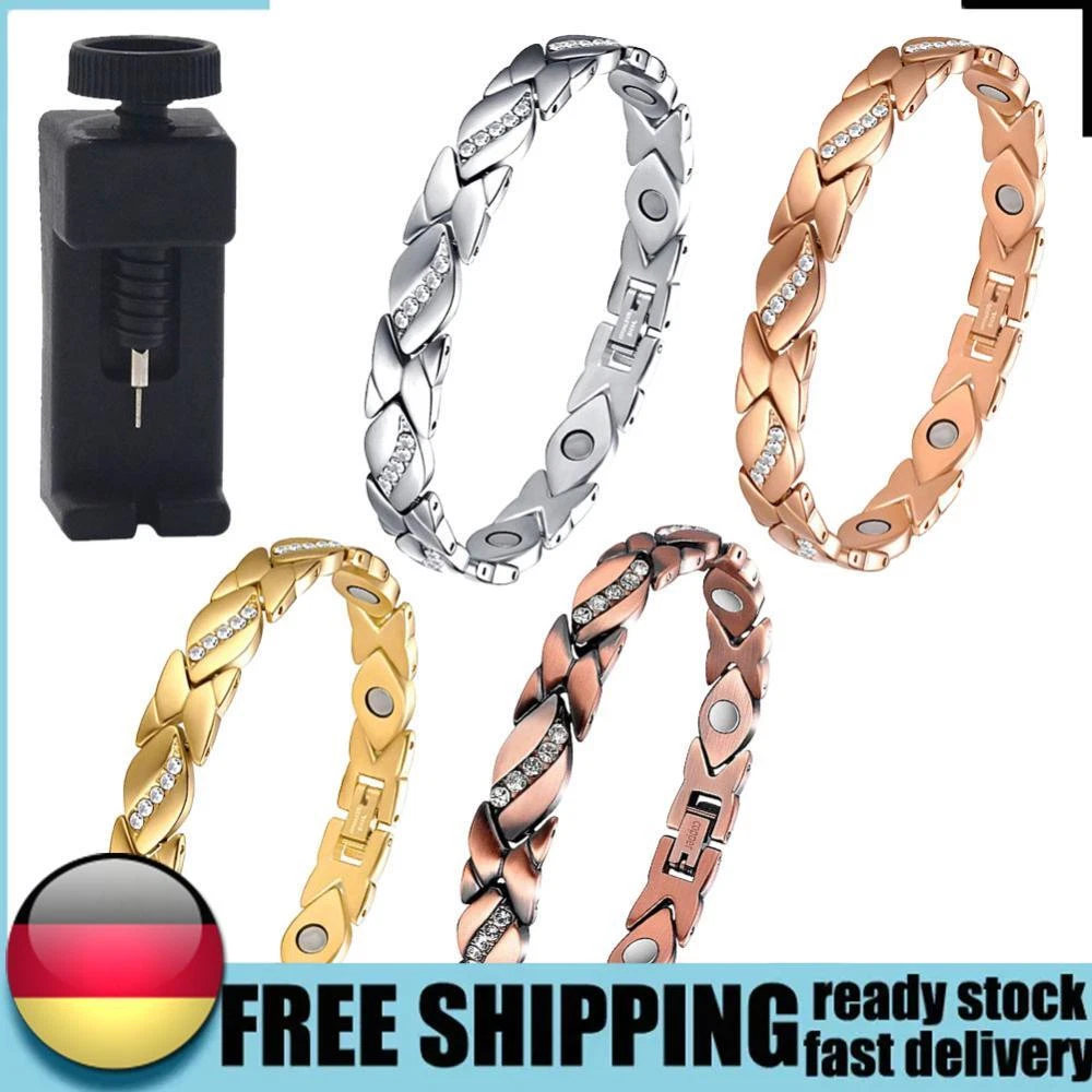 Bracciale Magnetoterapia Rame Puro Energia Magneti Bracciali per San Valentino