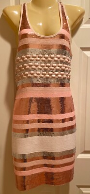 ENDLESS ROSE beaded sequin sleeveless dress Size S | eBay