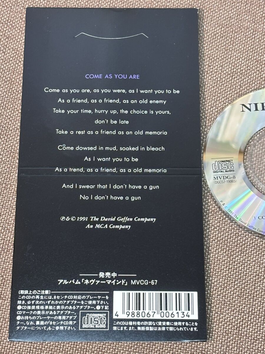 NIRVANA Come As You Are /Endless, Nameless JAPAN 3 NIRVANA Come As You Are /Endless, Nameless JAPAN 3