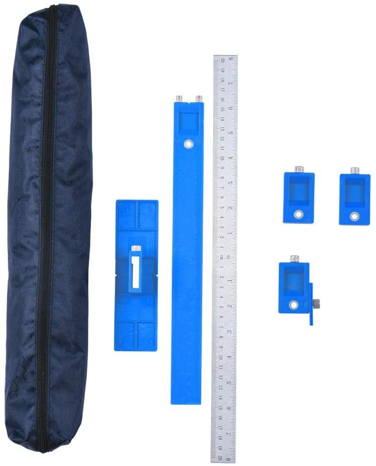 Cabinet Hardware Jig Adjustable Punch Locator Handle Template Tools Drill Guide