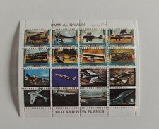Briefmarken Flugzeuge Luftfahrt Kleinbogen UMM AL QIWAIN  Ver. Arabische Emirate