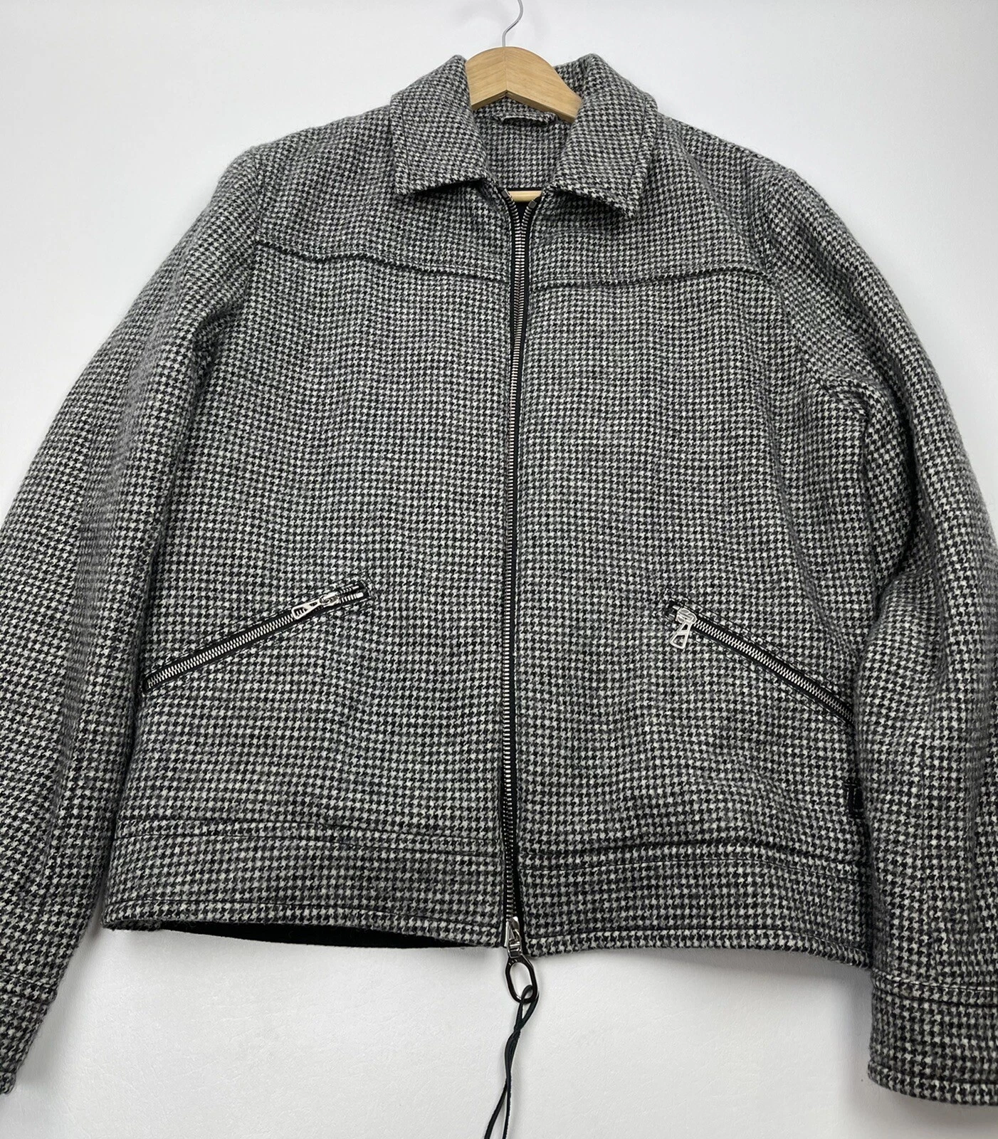 Lanvin — #245  LANVIN 100% Wool Men's Bomber Jacket Size 40  RETAIL $1200
