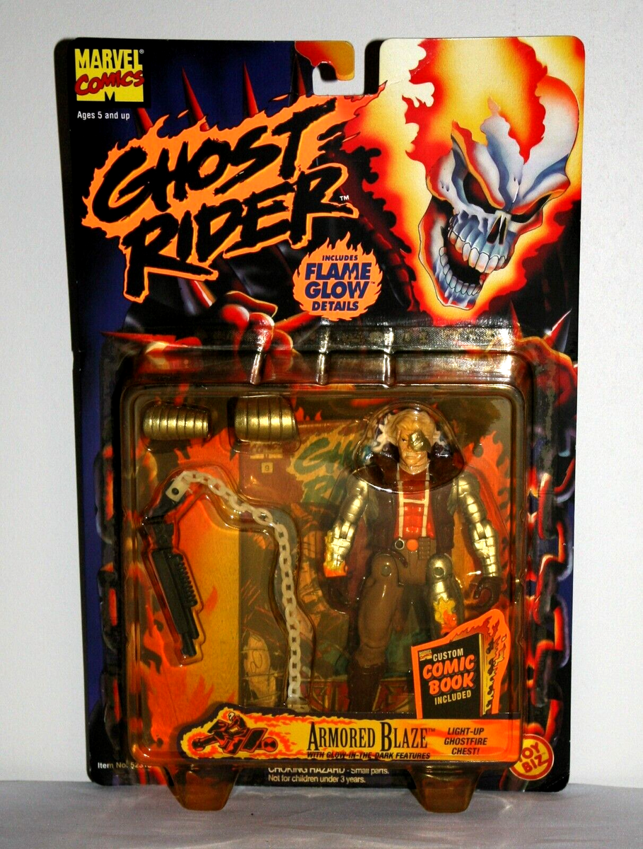 Toy Biz Ghost Rider Armored Blaze w/ Light Up Ghostfire Chest