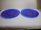 Set of 2 Rondo Sapphire by Bormioli Rocco Cobalt Blue Salad Plates 8" — photo 2