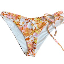 LSpace Women's Size Small Floral Reversible Bikini Bottoms Swimwear NWT