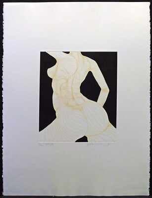 Guillaume Azoulay ''Cote Pile'' etching  paper Hand Signed Make an Offer