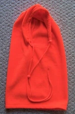  Hunter Orange Fleece Balaclava Neck Head Protection with Drawstring