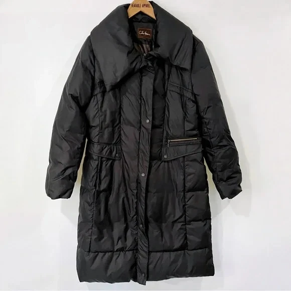 Cole haan shawl top collar down coat